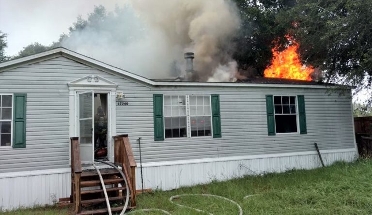 Marion County firefighters save two cats from burning mobile home