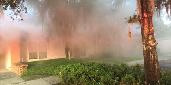 Firefighters quickly control early morning blaze at office complex
