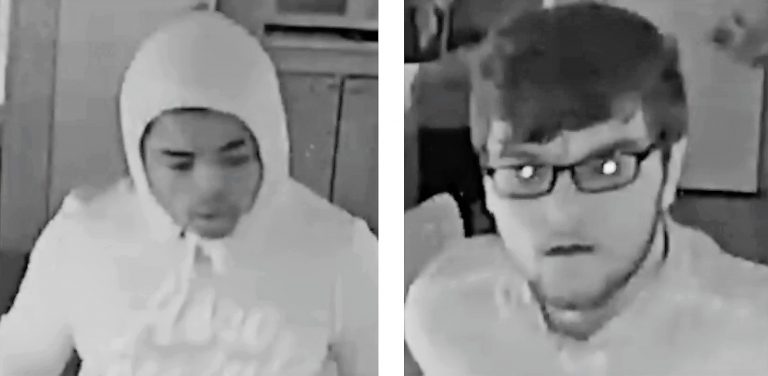 Surveillance camera captures clear images of armed burglars inside Anthony home