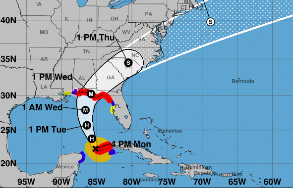 Area residents warned to monitor Hurricane Michael closely