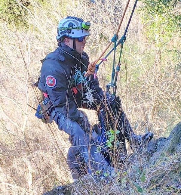 Specialized firefighters pluck injured man from cliff in Ocala rock quarry