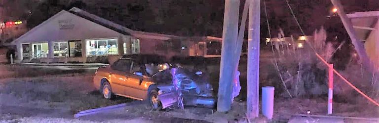 Driver suffers electrical shocks when vehicle slams into power pole in Ocala