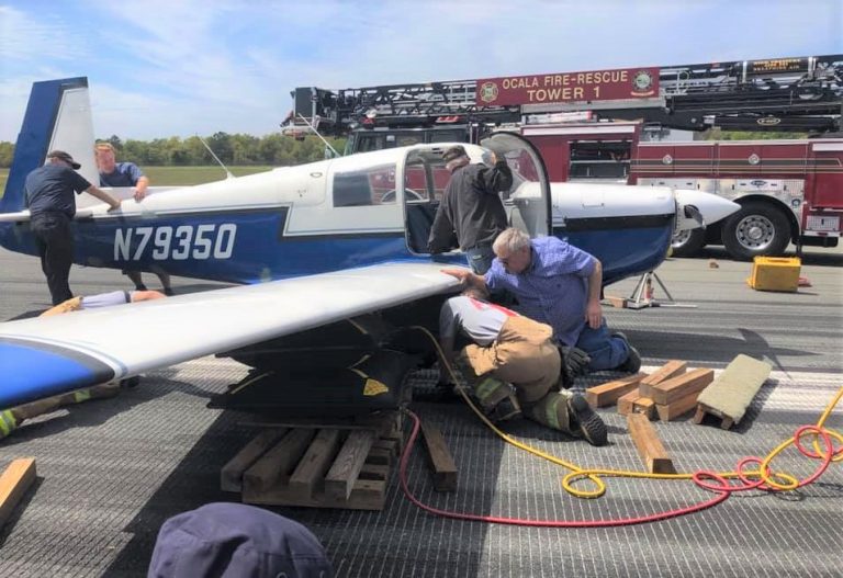 Ocala firefighters use different set of skills after plane makes belly landing