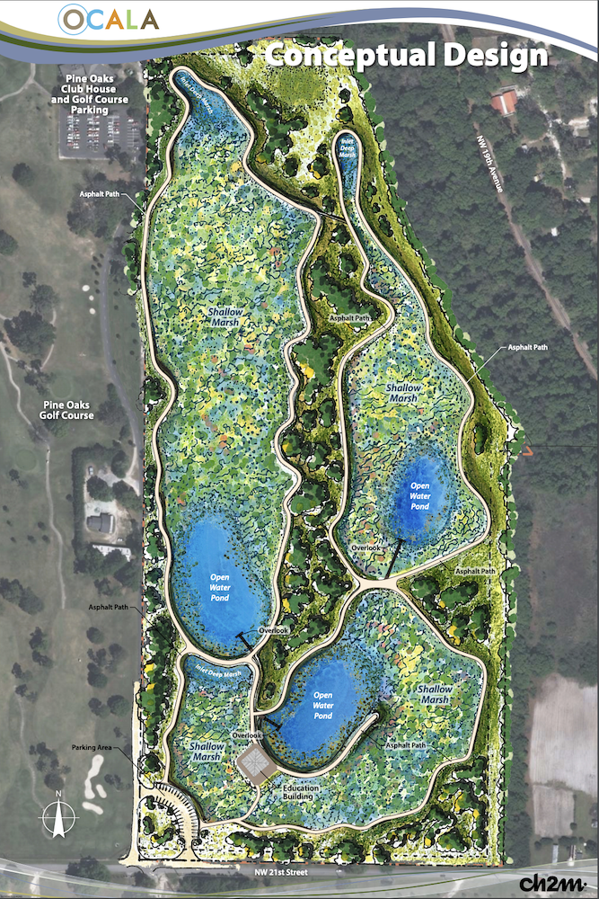 Conceptual Design of the Wetland Groundwater Recharge Park in Ocala, Fl