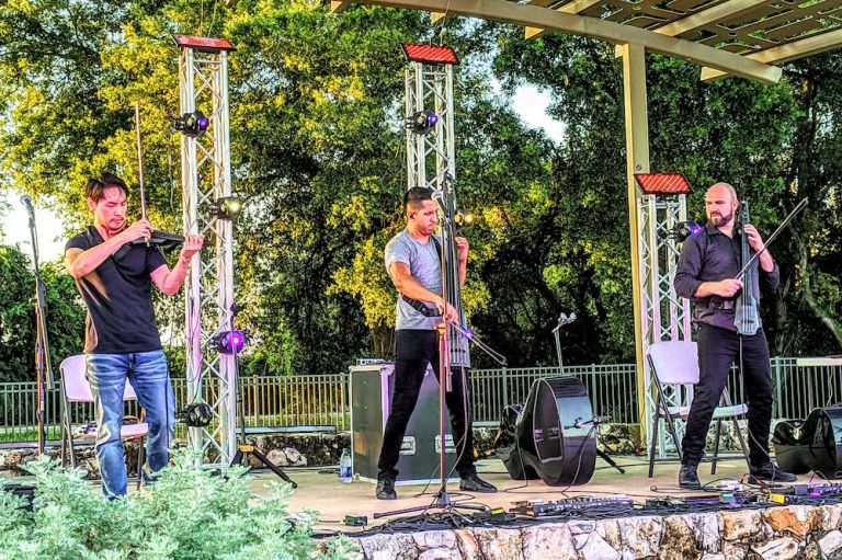 Simply Three performs at Tuscawilla Art Park