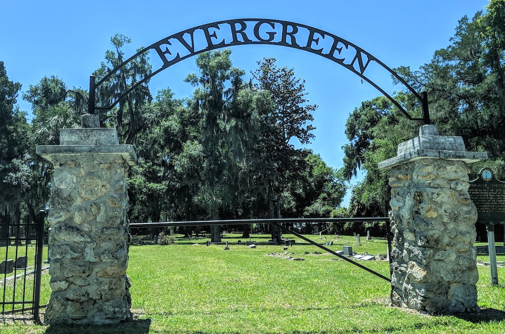 Evergreen Cemetery in Ocala, Florida