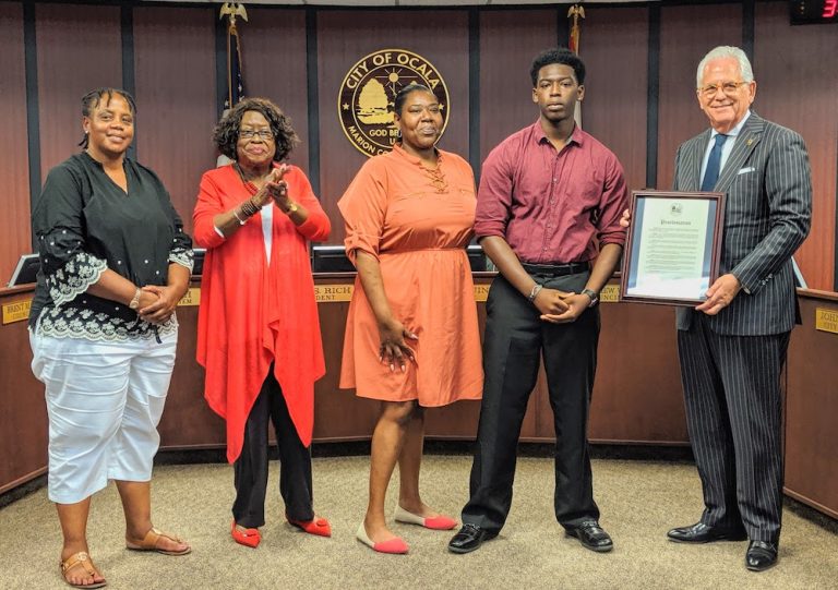 City council honors North Marion High School student recognized as Disney Dreamer