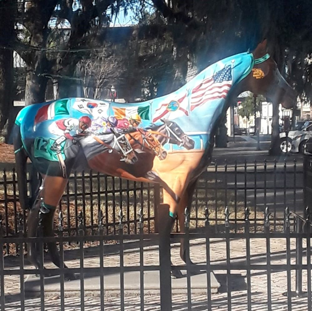 Painted horse in Downtown Ocala
