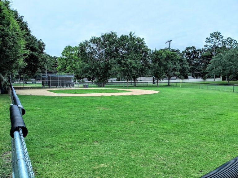 The softball field fences at Jervey Gantt have been extended