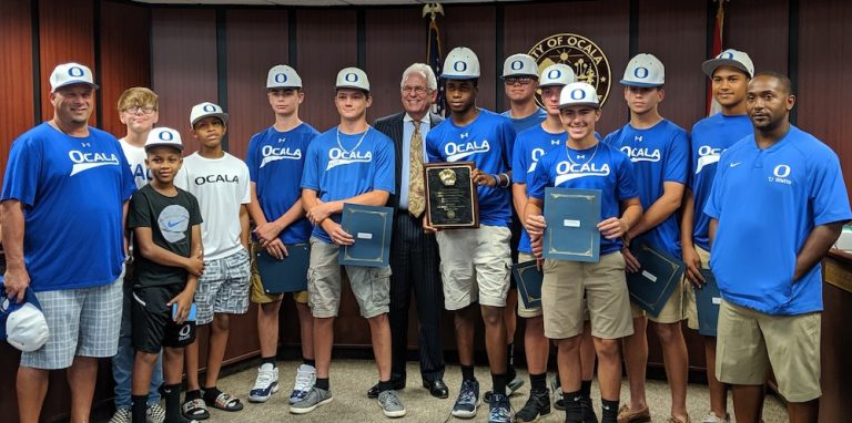 Local baseball team honored by city after winning USSSA championship