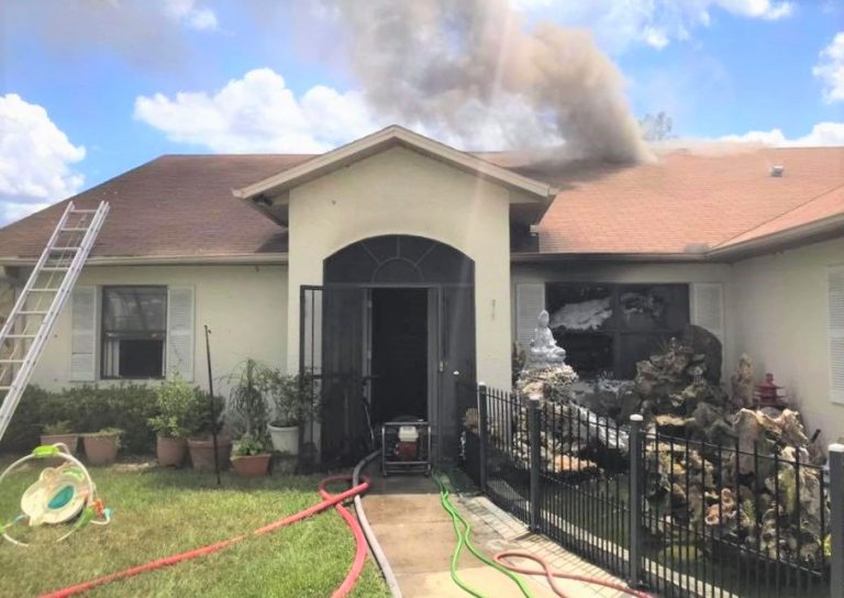 Six escape unharmed from burning Silver Springs Shores home