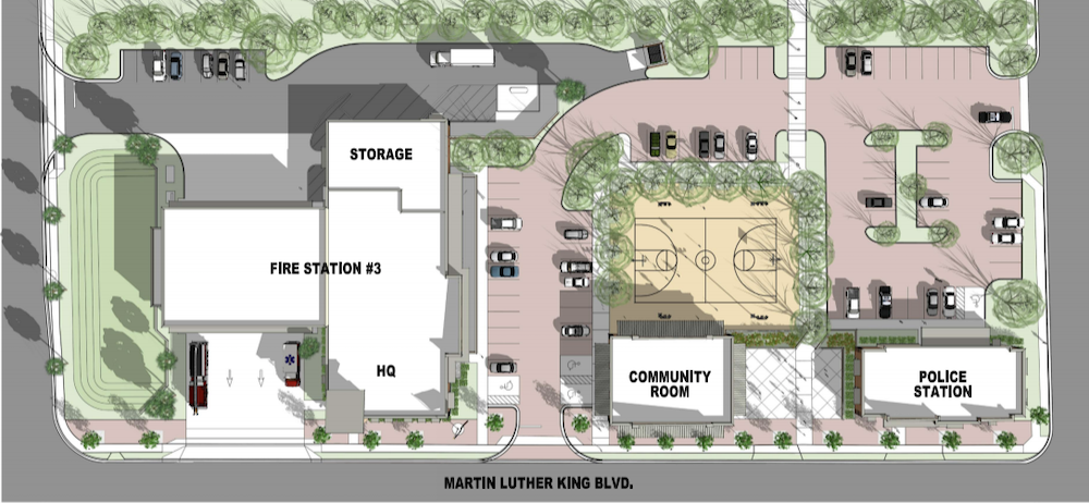 The layout for the new MLK First Responders Campus in Ocala
