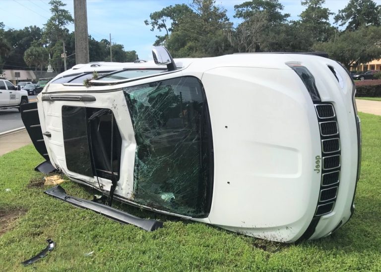 Motorist hospitalized after rollover crash at busy Ocala intersection