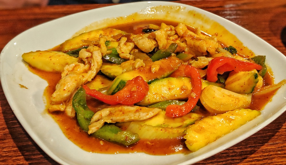 Spicy Basil Chicken at Ayuttaya Thai Cuisine in Ocala