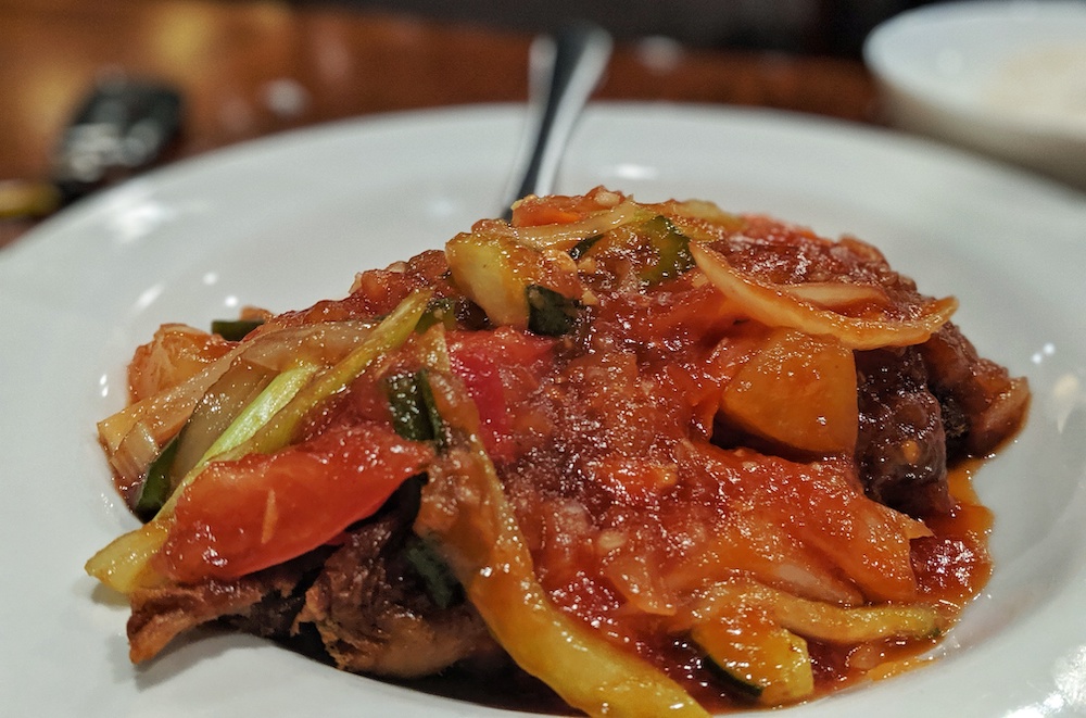 Sweet and Sour Roasted Duck at Ayuttaya Thai Cuisine in Ocala, Florida
