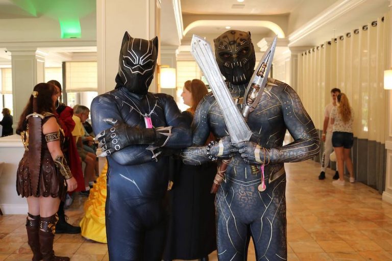 B Brothers cosplaying as Black Panther