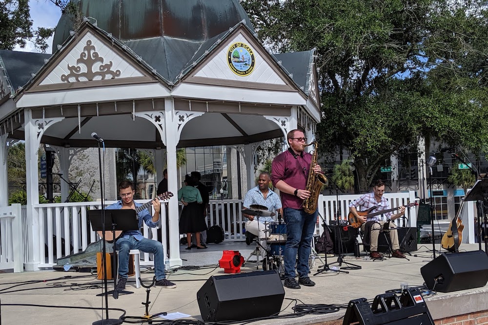 The Greg Snider Quartet played at this year's Ocala Arts Festival