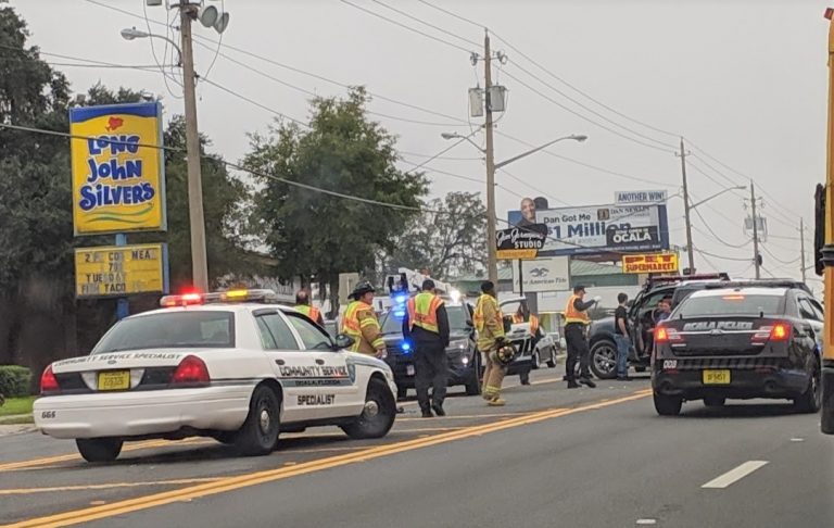 Two-vehicle crash creates traffic issues on Silver Springs Boulevard