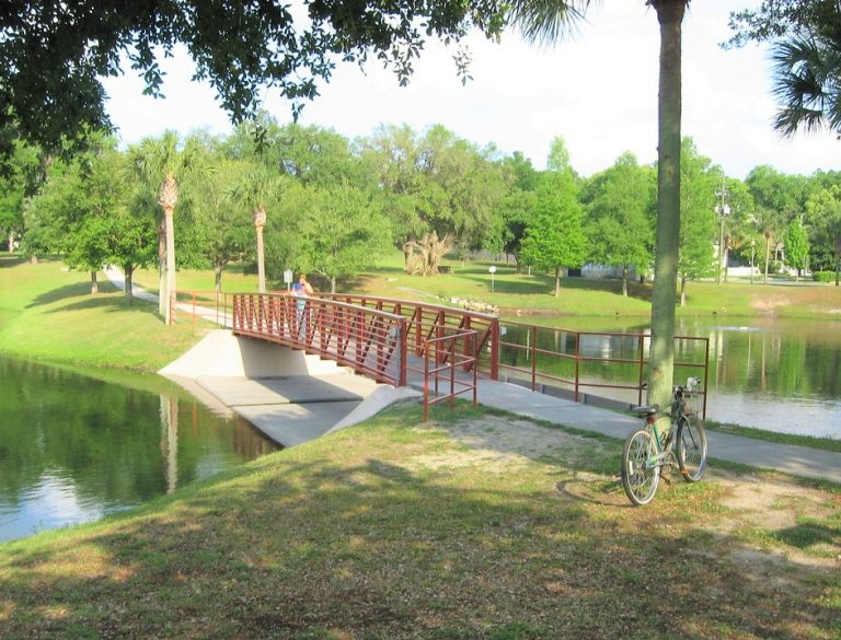 Portion of walking trail at Tuscawilla Park in Ocala closed for work in pond