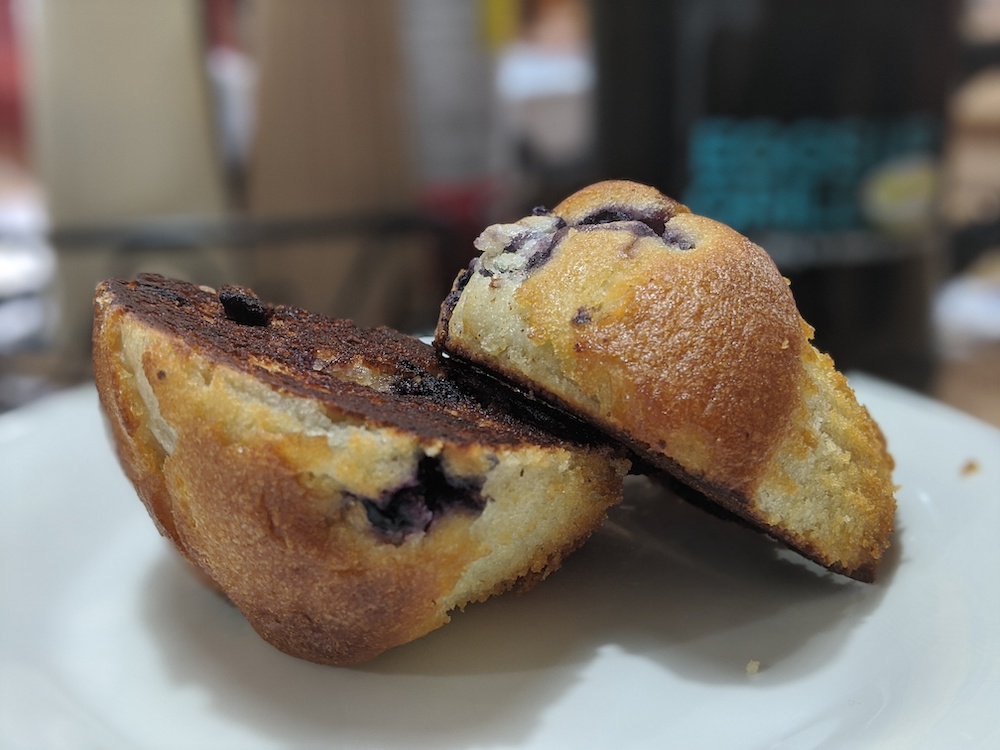 Blueberry muffin at Eggs Up Grill in Ocala, Florida