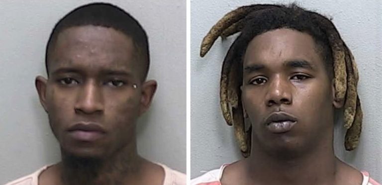 Two jailed after Ocala Police officers find loaded handguns and drugs during traffic stop