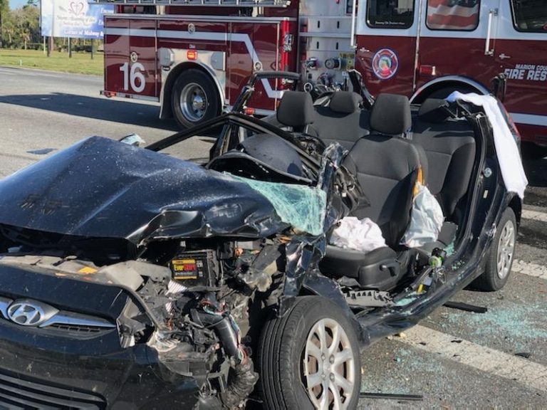Woman trauma alerted to local hospital after two-vehicle crash in Silver Springs Shores