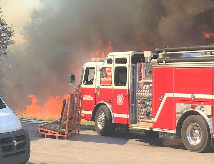 Marion County firefighters battle Belleview blaze started by illegal backyard burn