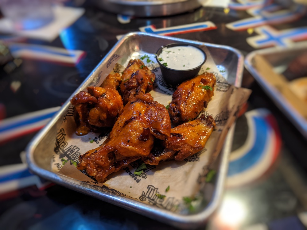 Mojo Grill offers over 20 different types of wing sauces