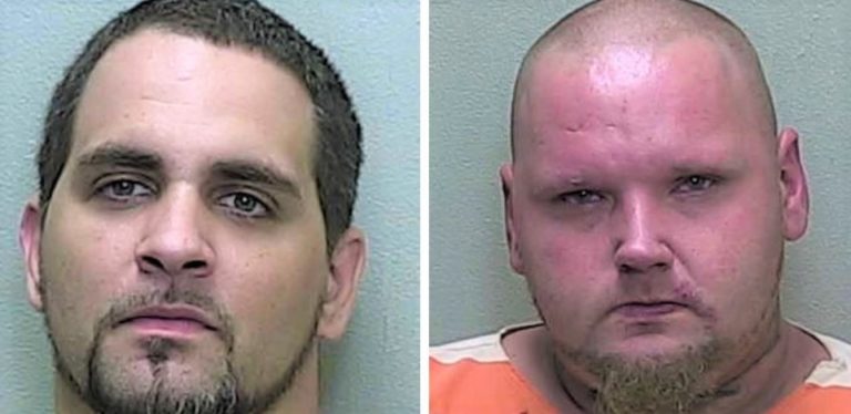 Two Ocala men nabbed on multiple weapons charges at Marion County gas station