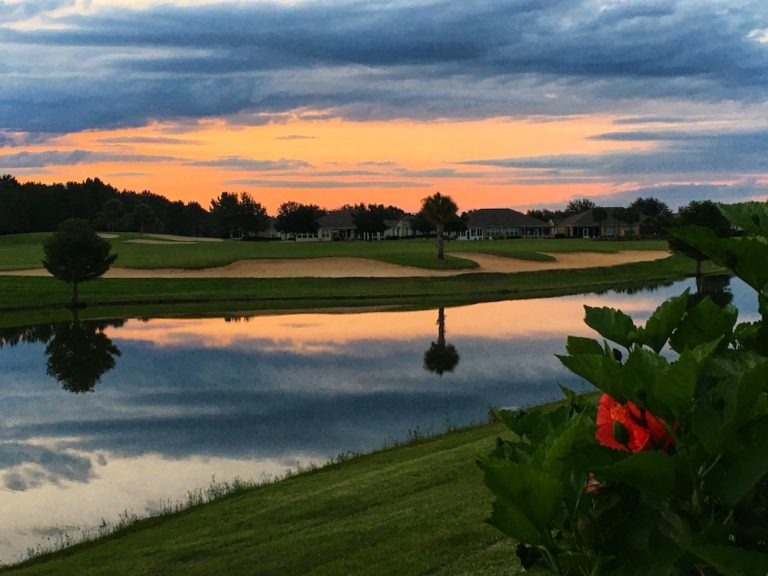 Sunset Over Stone Creek Golf Club In Ocala