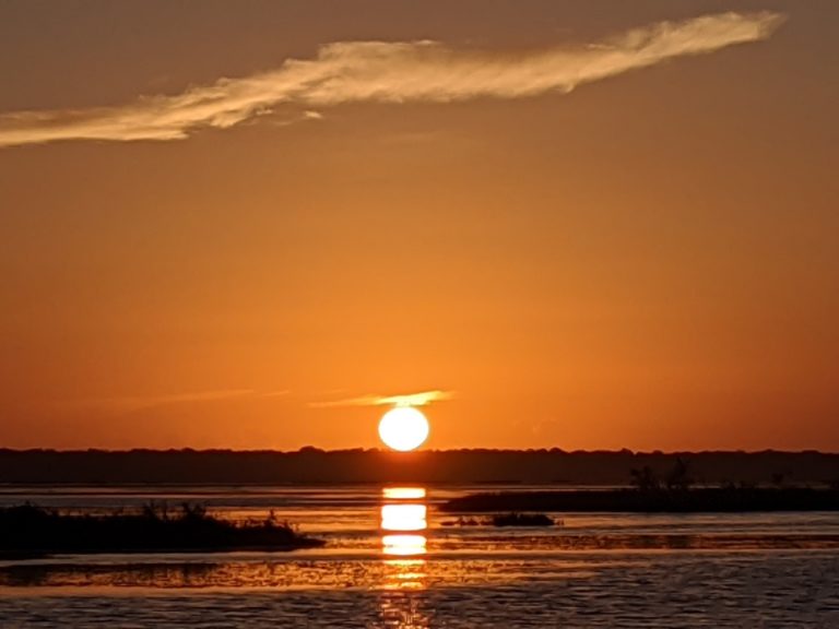 Gorgeous Sunrise On Orange Lake