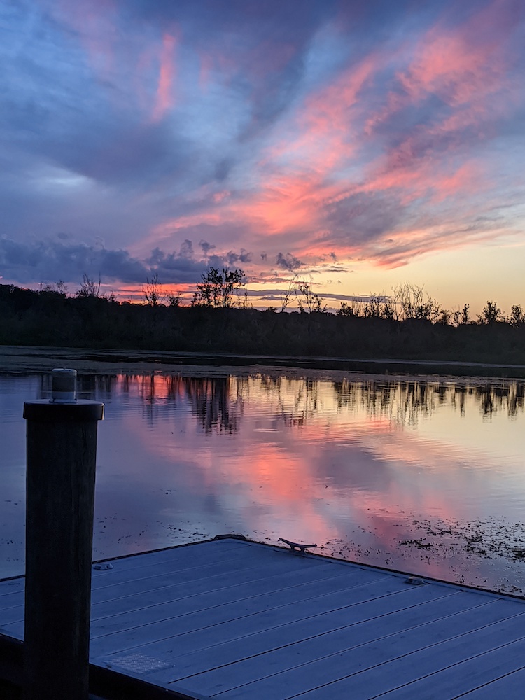 Sunset On Orange Lake At Grand Lake RV & Golf Resort In Citra