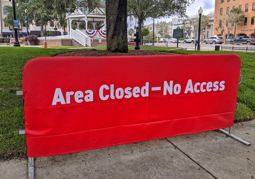 Area Closed - No Access (Ocala Downtown Square)