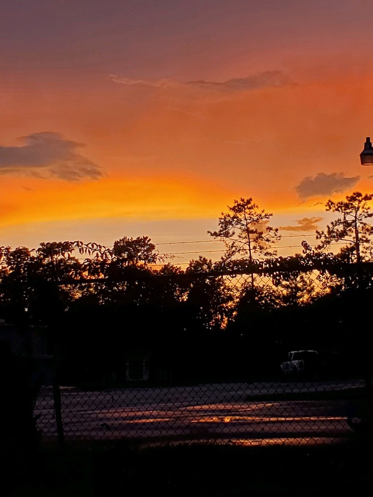 Beautiful Orange Sunset in West Ocala