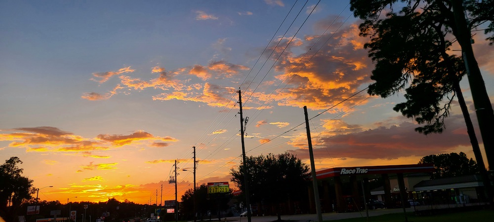 Sunset Off Of Abshier Boulevard In Belleview