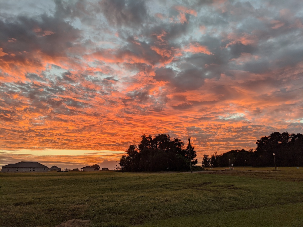Beautiful Morning Sky Over SummerCrest In Southeast Ocala