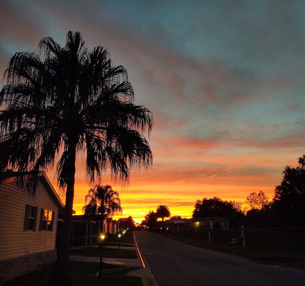 Beautiful Orange Sunset Over Ocala - Ocala-News.com
