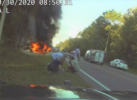 Good Samaritans rescue Ocala driver from burning semi in Citrus County