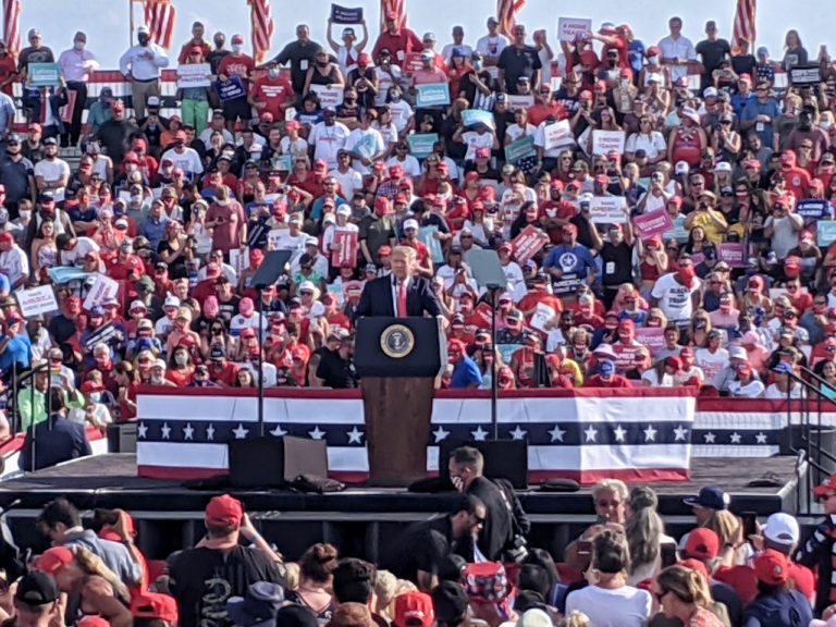 Trump raves about his health and size of crowd in Ocala