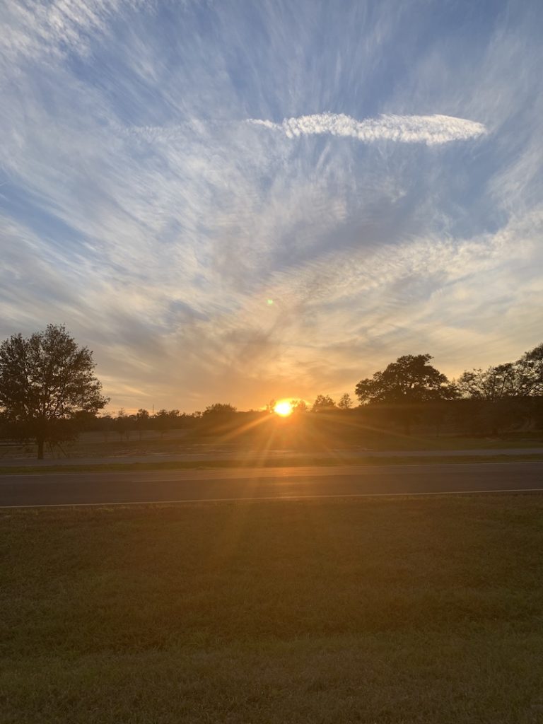 Beautiful Sunset Over Entrance To World Equestrian Center In Ocala