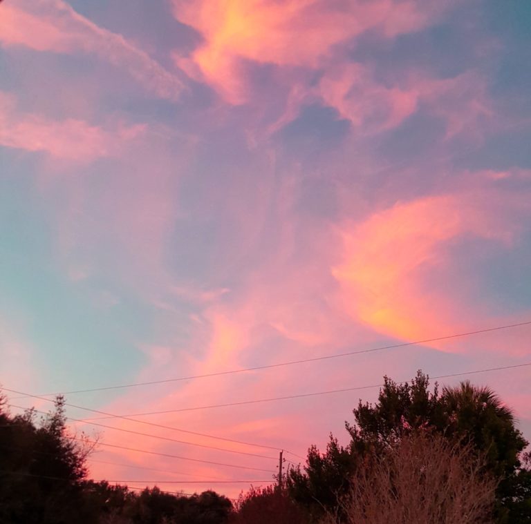 Pink And Blue Summerfield Sunset