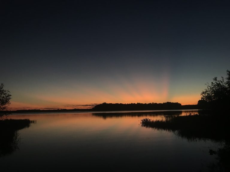 Sunset Over Halfmoon Lake In The Ocala National Forest