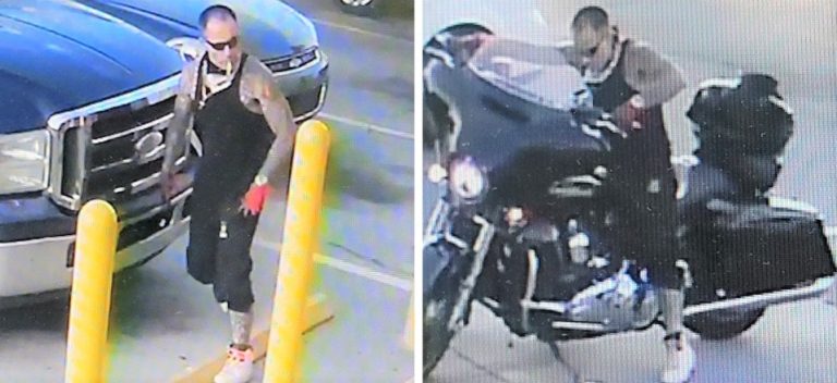 Marion sheriff seeking help in catching bandit who ripped off motorcycle