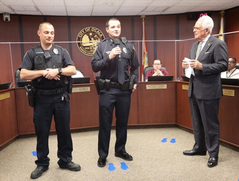 Officers honored by Ocala City Council