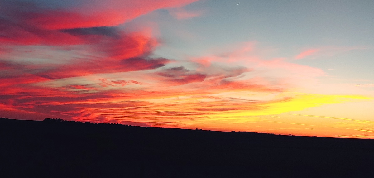 Beautiful Sunset Over Dunnellon Farmland