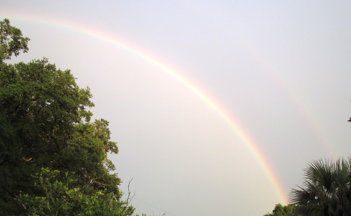 Double Rainbow After Thunderstorms in Northwest Ocala