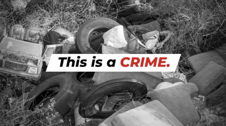 Marion County Sheriffs Office warns that it is a crime to illegally dump in the county