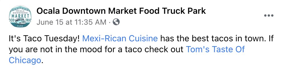 Ocala Downtown Market Food Truck Park