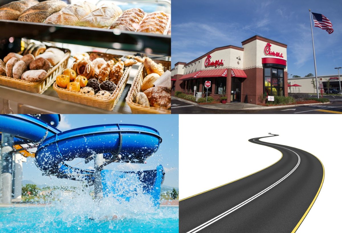 Baked goods Chick fil A water park road infrastructure