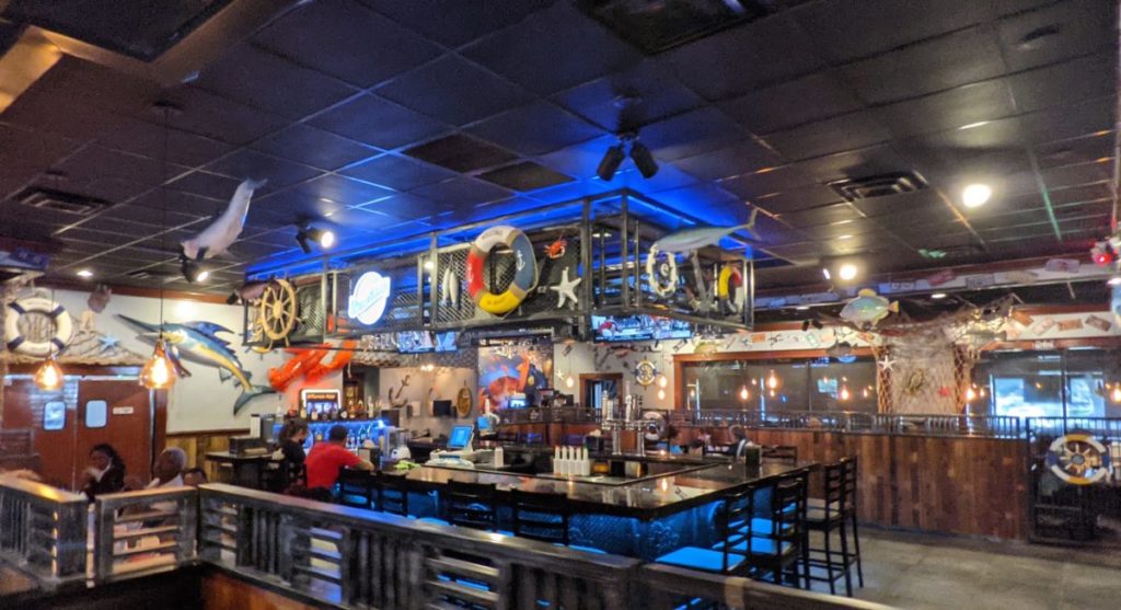 Bar area at Storming Crab in Ocala Florida